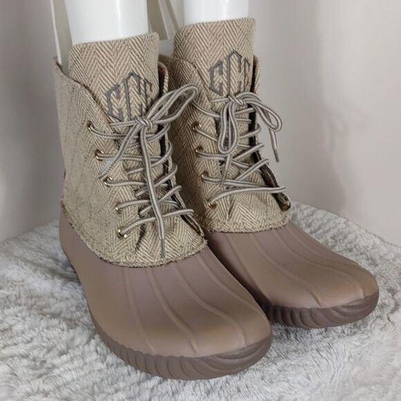 Marley Lilly Monogrammed CEC Duck Boots - Picture 1 of 7